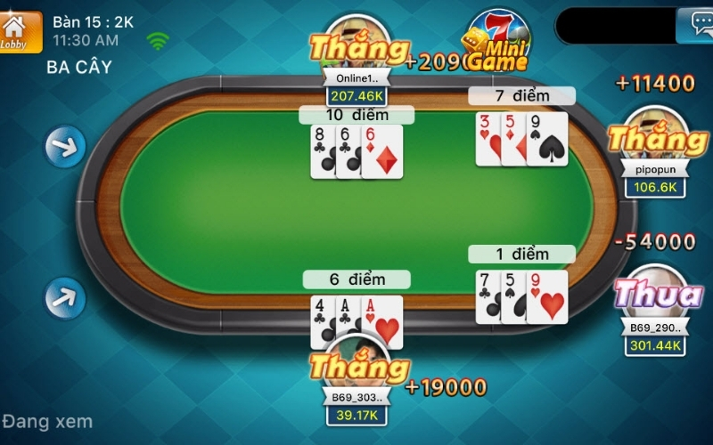 Thủ thuật đỉnh cao giúp bạn làm chủ mọi ván bài Ba Cây